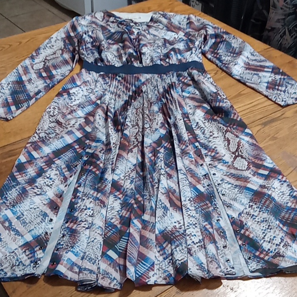 TED BAKER Womens Dress 3 MAXI Long Sleeves Preowned Casual Work Used